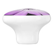 Paarse Daisy Flower Ceramic Knob Keramische Knop (Zijkant)