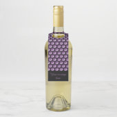 Paarse Daisy Flower Custom Fles Hangers (Op fles)