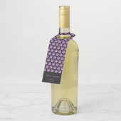 Paarse Daisy Flower Custom Fles Hangers (Schuin)