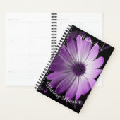 Paarse Daisy Flower Custom Wedding Planner (Display)