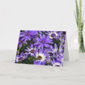 Paarse Daisy Flower Daisies Art Note Kaart (Voorkant)