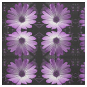 Paarse Daisy Flower Floral Patterned Craft Fabric Stof (Swatch)