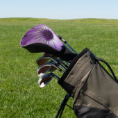 Paarse Daisy Flower Golf Driver Hoesje Golfheadcover (Insitu)