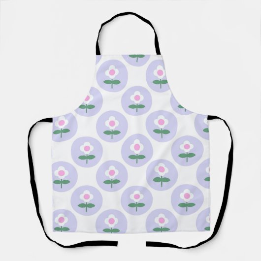 Paarse Daisy Flower Moederdag Housewarming Gift Schort (Voorkant)