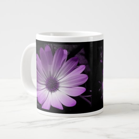 Paarse Daisy Flower Mok (Links)
