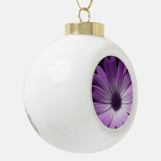 Paarse Daisy Flower Ornament (Links)