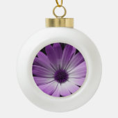 Paarse Daisy Flower Ornament (Voorkant)