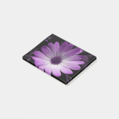 Paarse Daisy Flower Post merkt Pad op Post-it® Notes (Schuin)