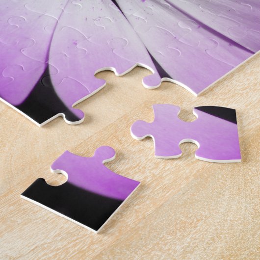 Paarse Daisy Flower Puzzle Legpuzzel (Zijkant)