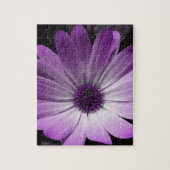 Paarse Daisy Flower Puzzle Legpuzzel (Verticaal)