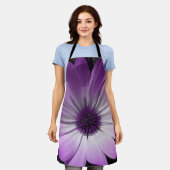 Paarse Daisy Flower Schort (Gedragen)