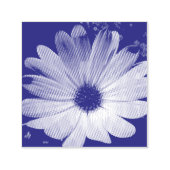 Paarse Daisy Flower Self Inking Stamp Zelfinktende Stempel (Design)