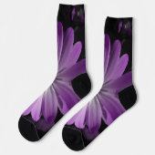 Paarse Daisy Flower Sokken (Links)