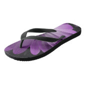 Paarse Daisy Flower Teenslippers (Schuin)