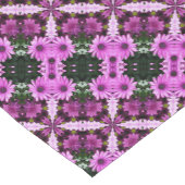 Paarse Daisy Flowers Abstract design Korte Tafelloper (Hoek)