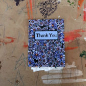 Paarse Daisy Flowers Briefkaart