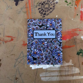 Paarse Daisy Flowers Briefkaart