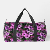 Paarse Daisy Flowers Patroon Gepersonaliseerd Plunjezak (Achterkant)