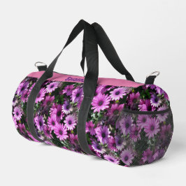 Paarse Daisy Flowers Patroon Gepersonaliseerd Plunjezak