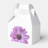 Paarse Daisy Gable Party Favor Boxes Bedankdoosjes (Achterkant)