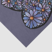 Paarse Daisy heart Tissuepapier (Detail)