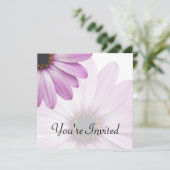 Paarse Daisy Kaart (Staand voorkant)