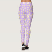 Paarse Daisy Leggings (Achterkant)