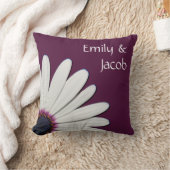 Paarse Daisy Personalized Pillow Kussen (Deken)