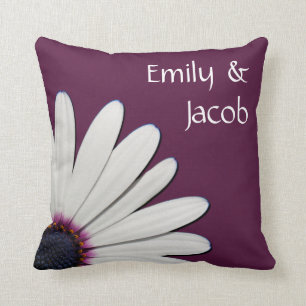 Paarse Daisy Personalized Pillow Kussen
