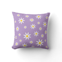 Paarse Daisy Pillow