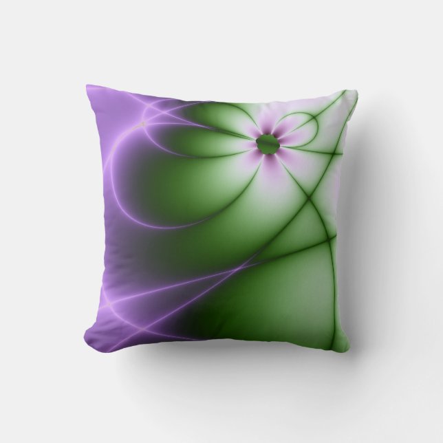 Paarse Daisy Pillow Kussen (Voorkant)