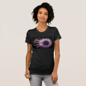 Paarse daisy T-shirt (Voorkant volledig)