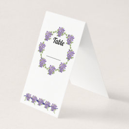 Paarse Daisy Table Kaart Visitekaartje