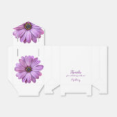 Paarse Daisy Tent Style Party Favor Boxes Bedankdoosjes (Uitgevouwen)