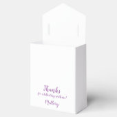 Paarse Daisy Tent Style Party Favor Boxes Bedankdoosjes (Geopend)