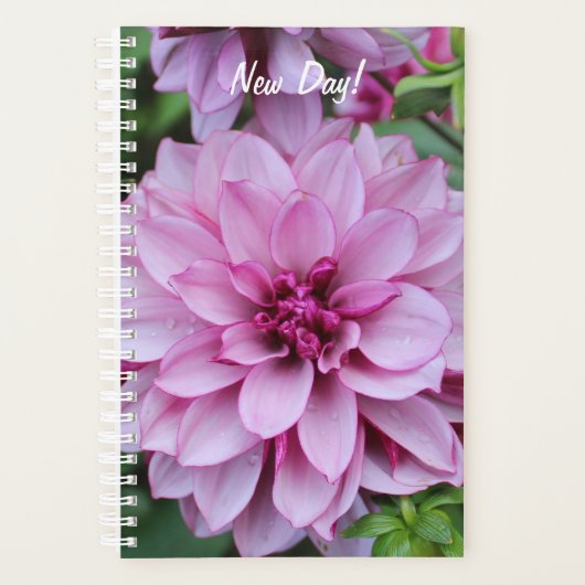 Paarse Daliha Bloom Foto Planner (Voorkant)
