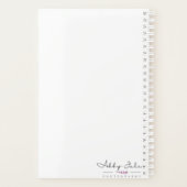Paarse Daliha Bloom Foto Planner (Achterkant)