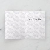 paarse damask Business Hartelijk dank Bedankkaart (Binnen)