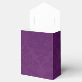 Paarse Damask Elegant Halloween Party Favor Boxes Bedankdoosjes (Geopend)