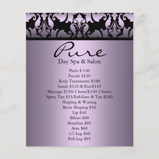 Paarse Damask Flyer (Voorkant)