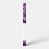 Paarse Damask iPhone 4 Case Samsung Galaxy Hoesje (Linkerkant)