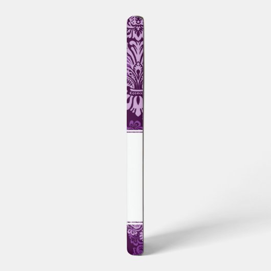 Paarse Damask iPhone 4 Case Samsung Galaxy Hoesje (Linkerkant)