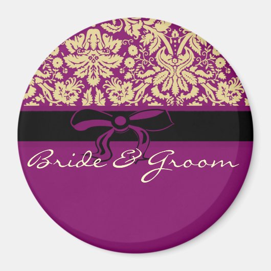 Paarse Damask Magneet (Voorkant)