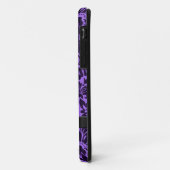 Paarse Damask met naam Case-Mate iPhone Case (Achterkant/links)