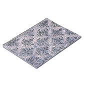 Paarse Damask Notitieboek (Linkerzijde)