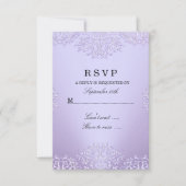 Paarse Damask RSVP (Voorkant)