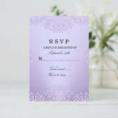 Paarse  Damask RSVP (Staand voorkant)