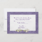 Paarse Damask RSVP (Voorkant)