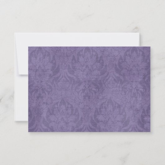 Paarse Damask RSVP (Achterkant)