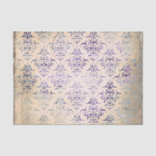 Paarse Damask Vintage Tissuepapier